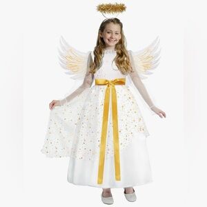 Spooktacular Creations Girl’s Halloween Angel Costume Set with Accessories, NEW